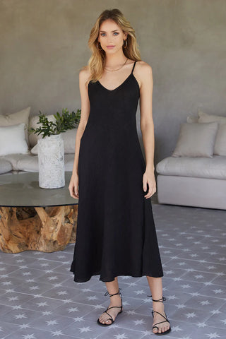 Italian Linen Maxi Slip Dress - 606River