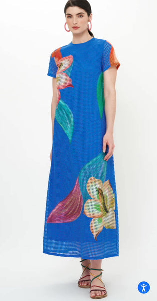 Oliphant Hibiscus Flower Maxi Dress - 606River