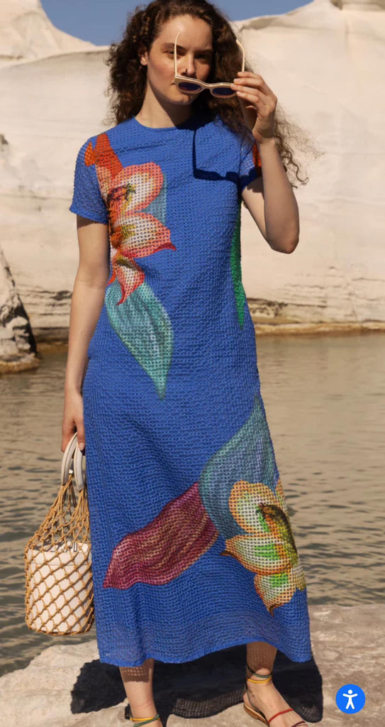 Oliphant Hibiscus Flower Maxi Dress - 606River