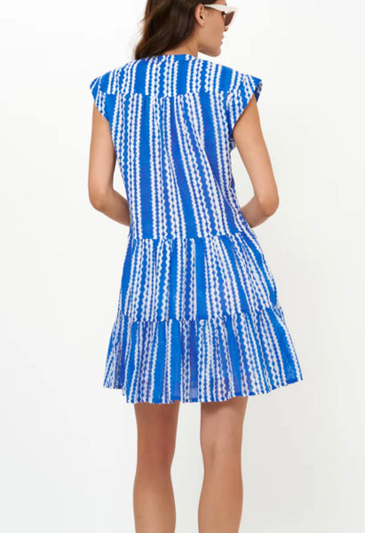 Oliphant Ziggy Blue Cotton Summer Dress - 606River