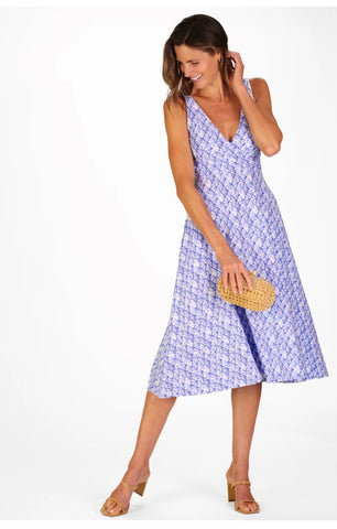 Flattering V-Neckline Summer Susan Dress By Duffield Lane - 606River