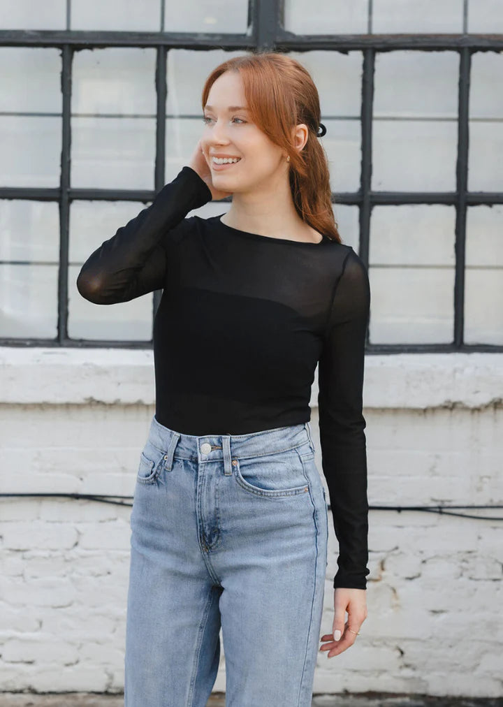 Elietian Black Sheer Top - 606River