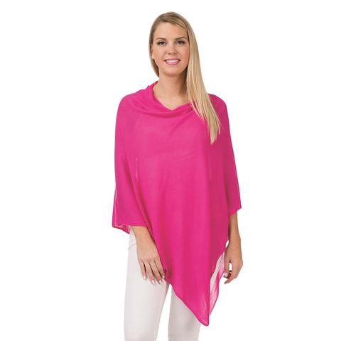 Organic bamboo fiber poncho cape topper - 606River