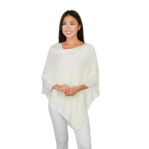 Organic bamboo fiber poncho cape topper - 606River