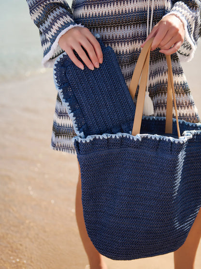 Navy Arabella tote Bag - 606River