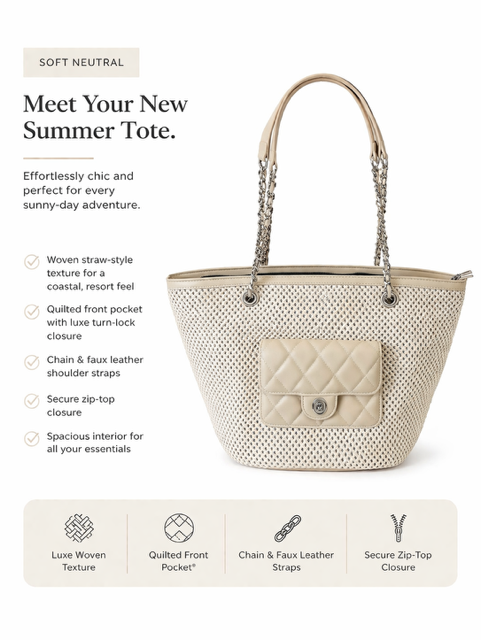 Summer Light Weight Tote Bag - 606River