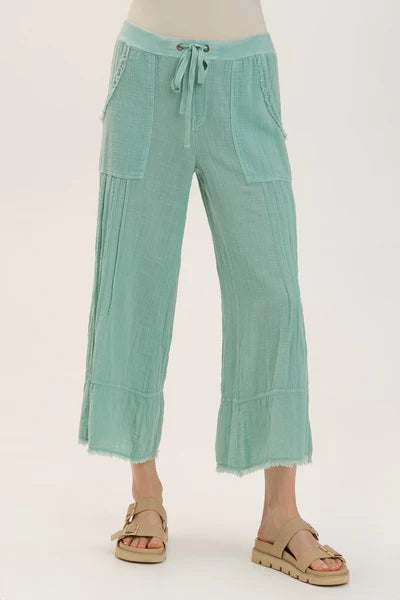 Casual Cotton Pull On Relaxed Drawstring Summer Pant By Wearables