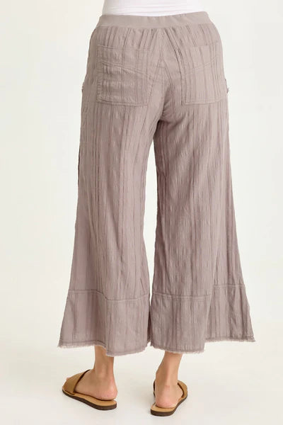 Wearable Gauze Crop Cotton Pants - 606River