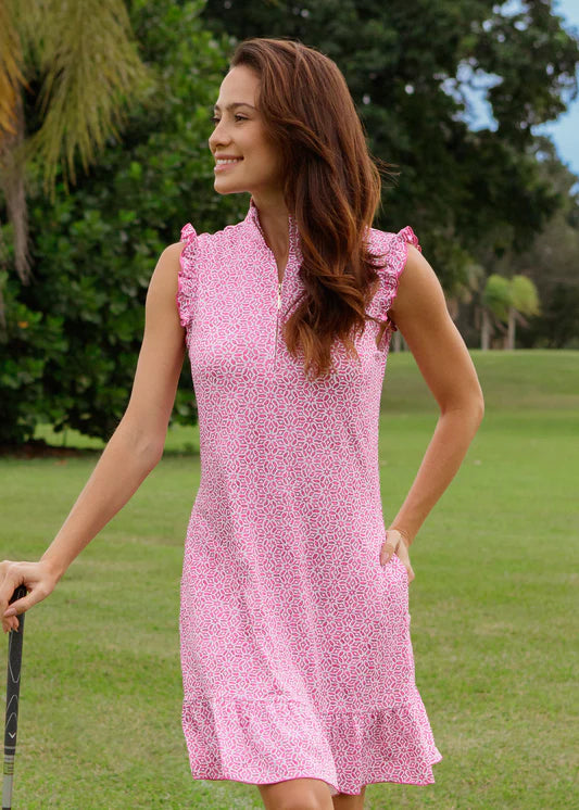 Pink Sleeveless Sport Spandex Dress - 606River