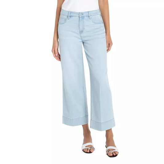 Crop Relaxed Beachy Jeans By Liverpool - 606River