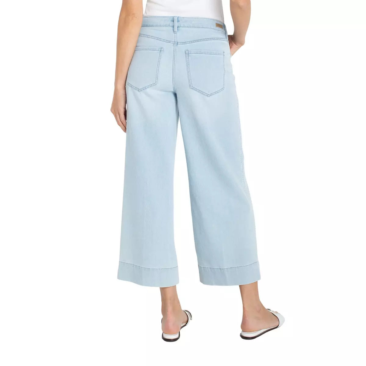 Crop Relaxed Beachy Jeans By Liverpool - 606River