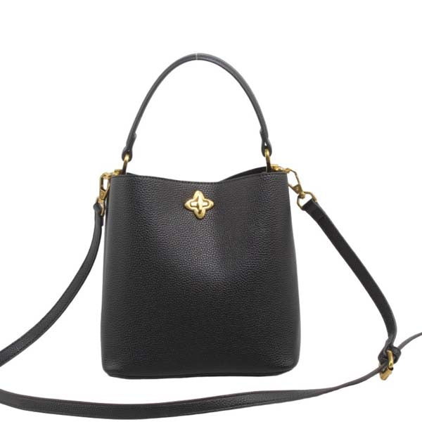 Classic Black Vegan Leather Bag
