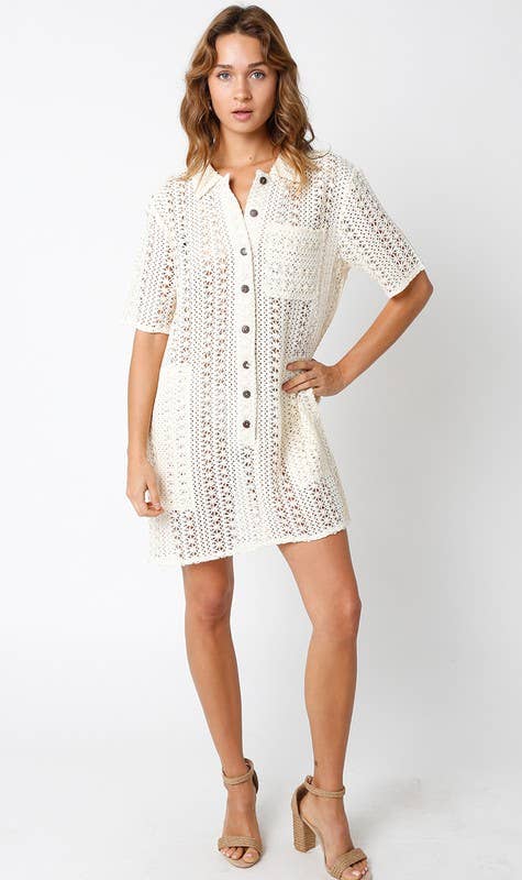 Chiara Crochet Cover Up Dress - 606River