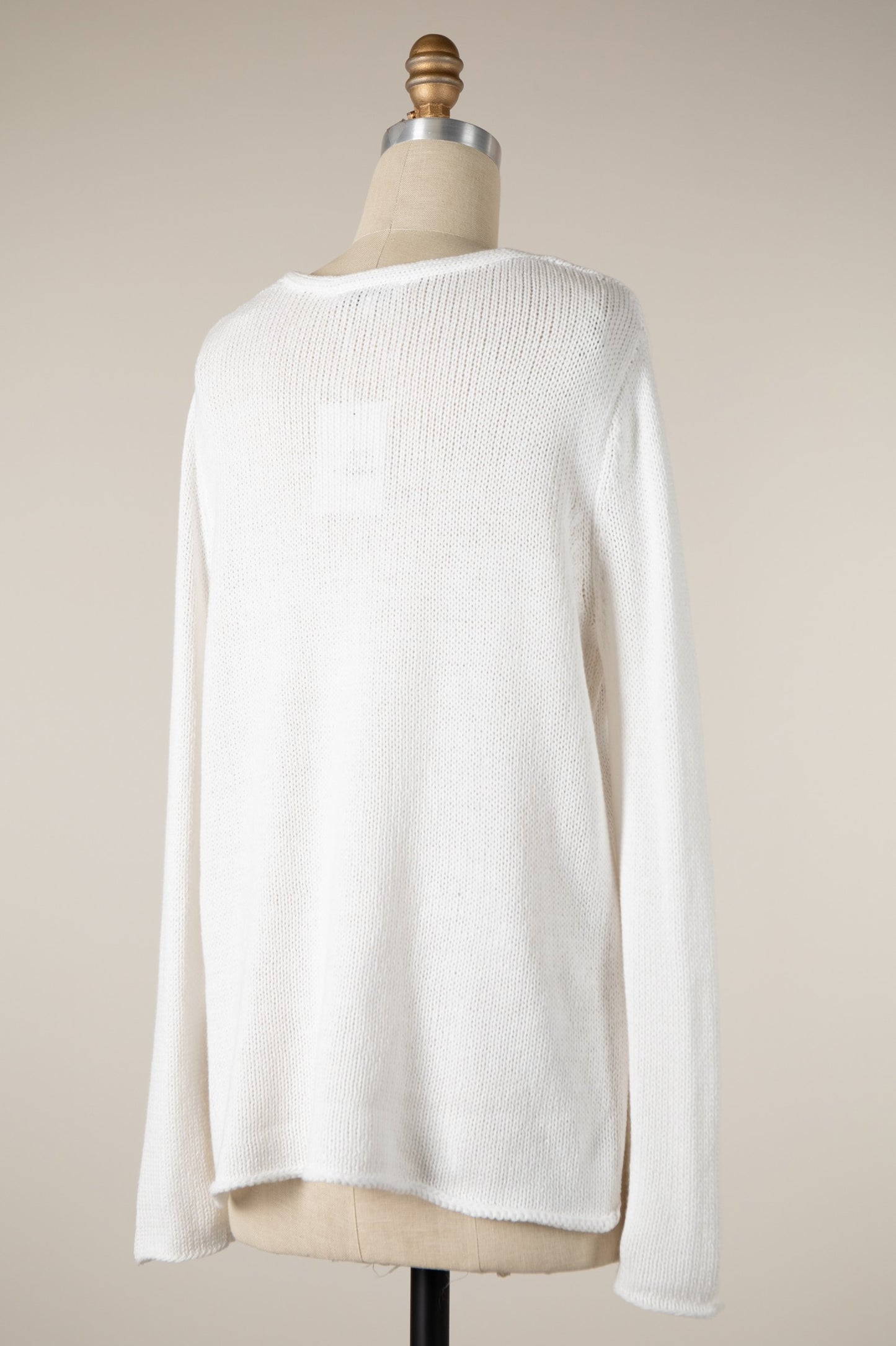 American Flag White Sweater