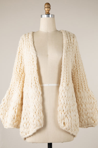 Hand Knitted Over Size Chunky Cardigan