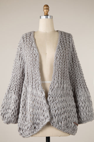 Hand Knitted Over Size Chunky Cardigan