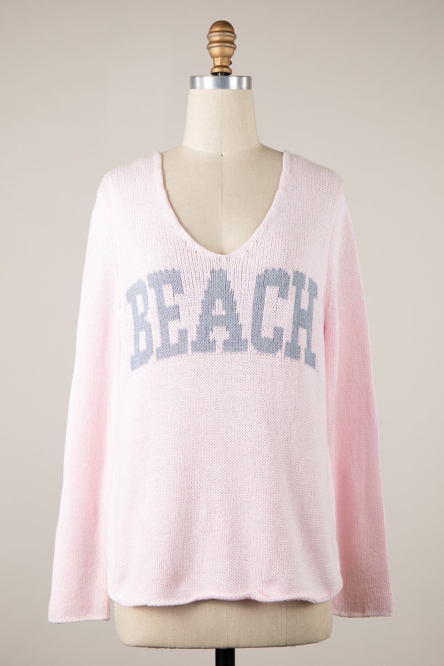 Light Weight Cotton V-Neck Beach Sweater - 606River