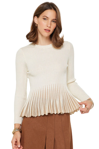 Pull Over Metallic Knit Sweater Top