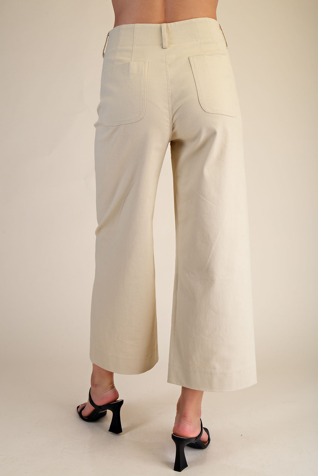 Cotton Spandex Scallop Pants