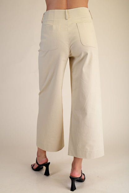 Cotton Spandex Scallop Pants