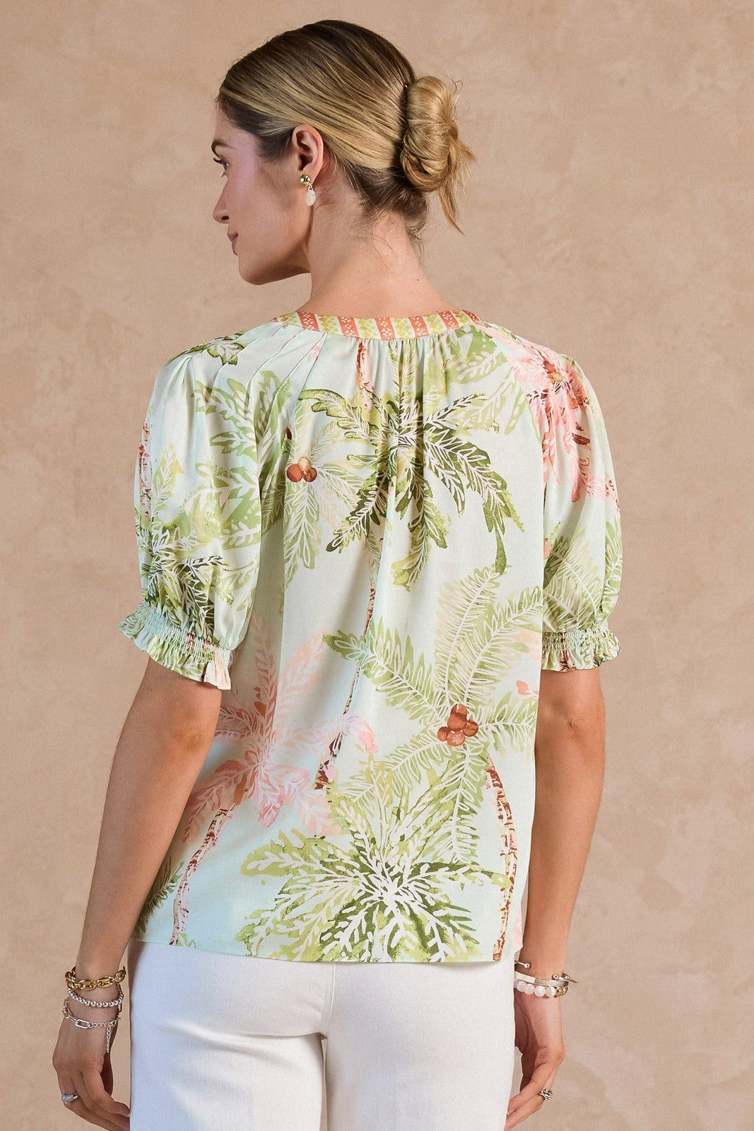 2630165 Tropical Short  Sleeve Top