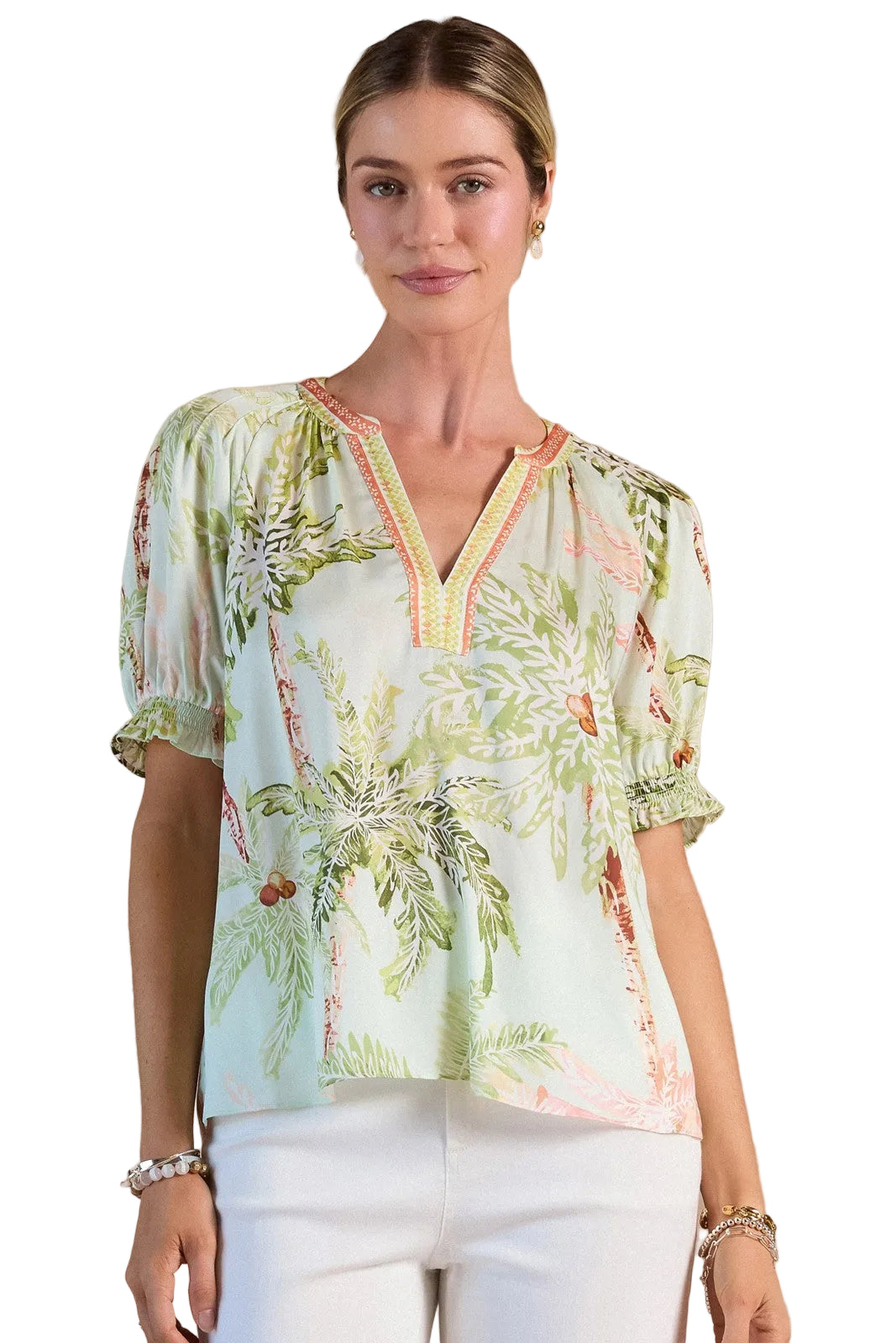 2630165 Tropical Short  Sleeve Top