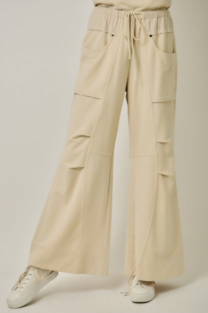 Ecru Luxury Pull On Sweatpants