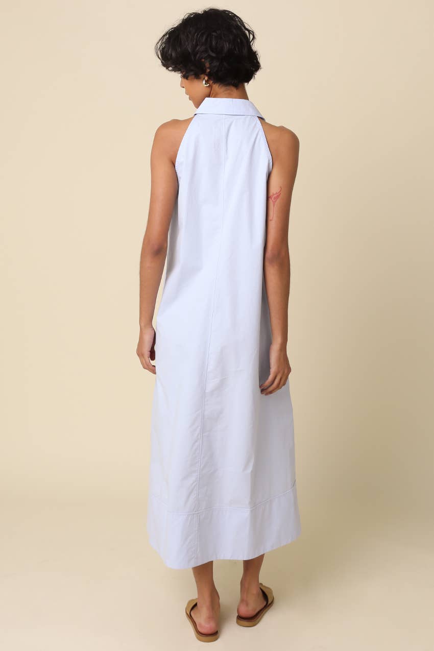 Clara Collared A-Line Maxi Dress - 606River