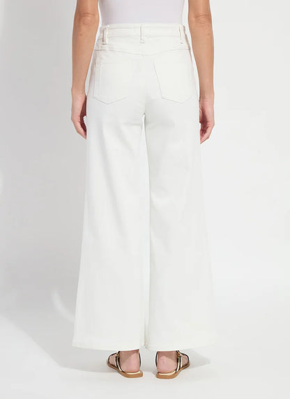 Iris Wide Leg Everyday Denim in Ecru