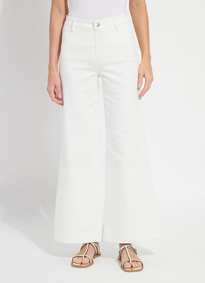 Iris Wide Leg Everyday Denim in Ecru
