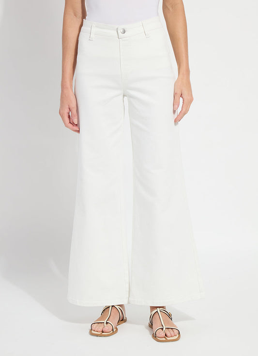 Iris Wide Leg Everyday Denim in Ecru