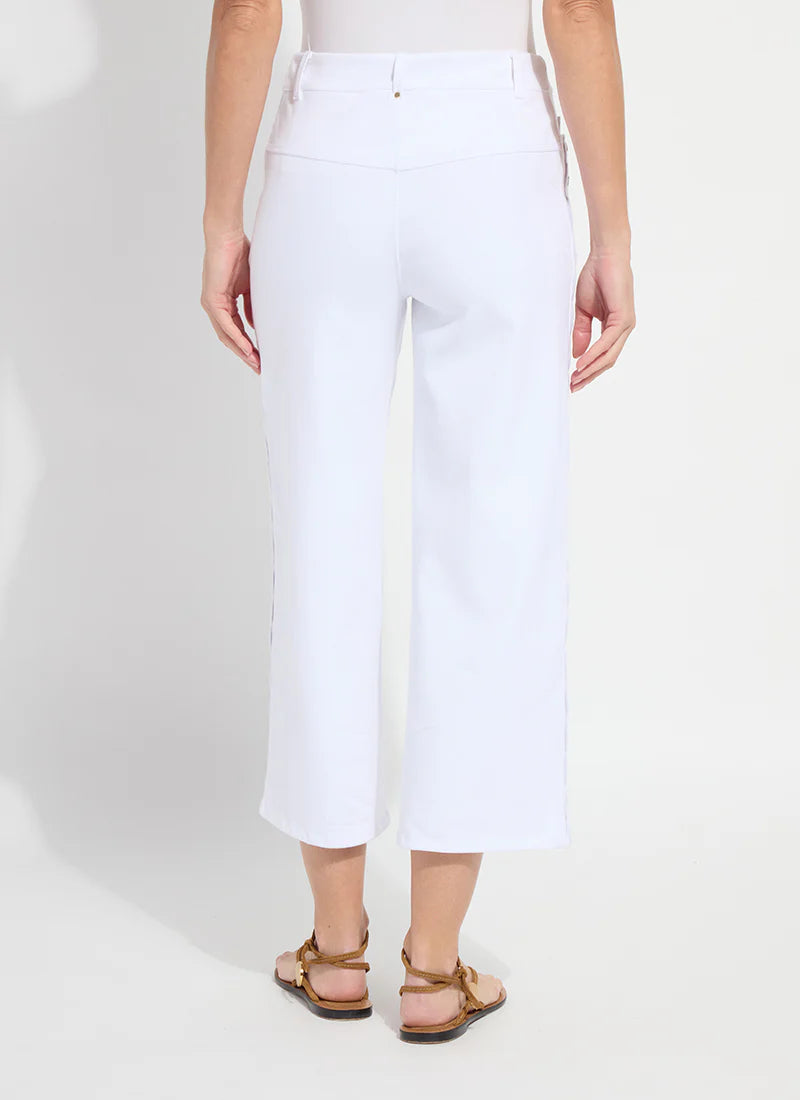 Lysse White Crop Scallop Edge Jean - 606River
