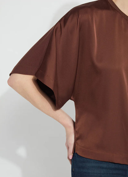 Ginger Mix Media Dolman Tee