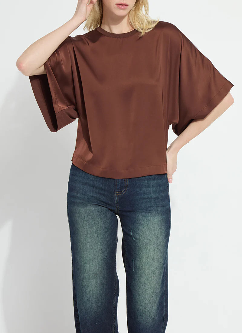 Ginger Mix Media Dolman Tee