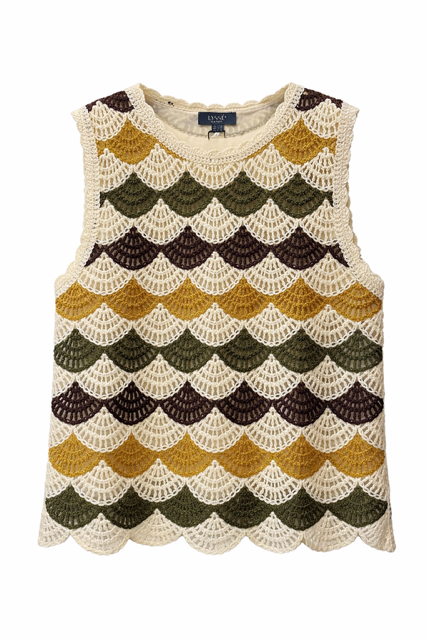 Lysse Crochet Earth Color Tank Top - 606River