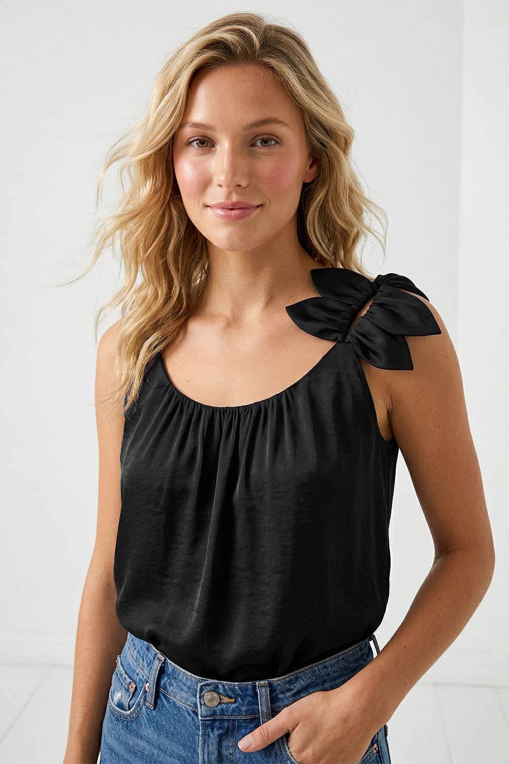 Flower Petal Sleeveless Top - 606River
