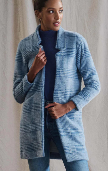 Cozy Soft Blue Sweater Jacket