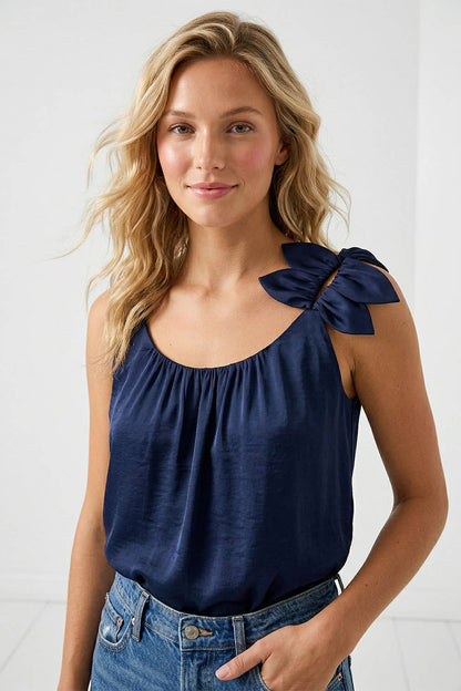 Flower Petal Sleeveless Top - 606River