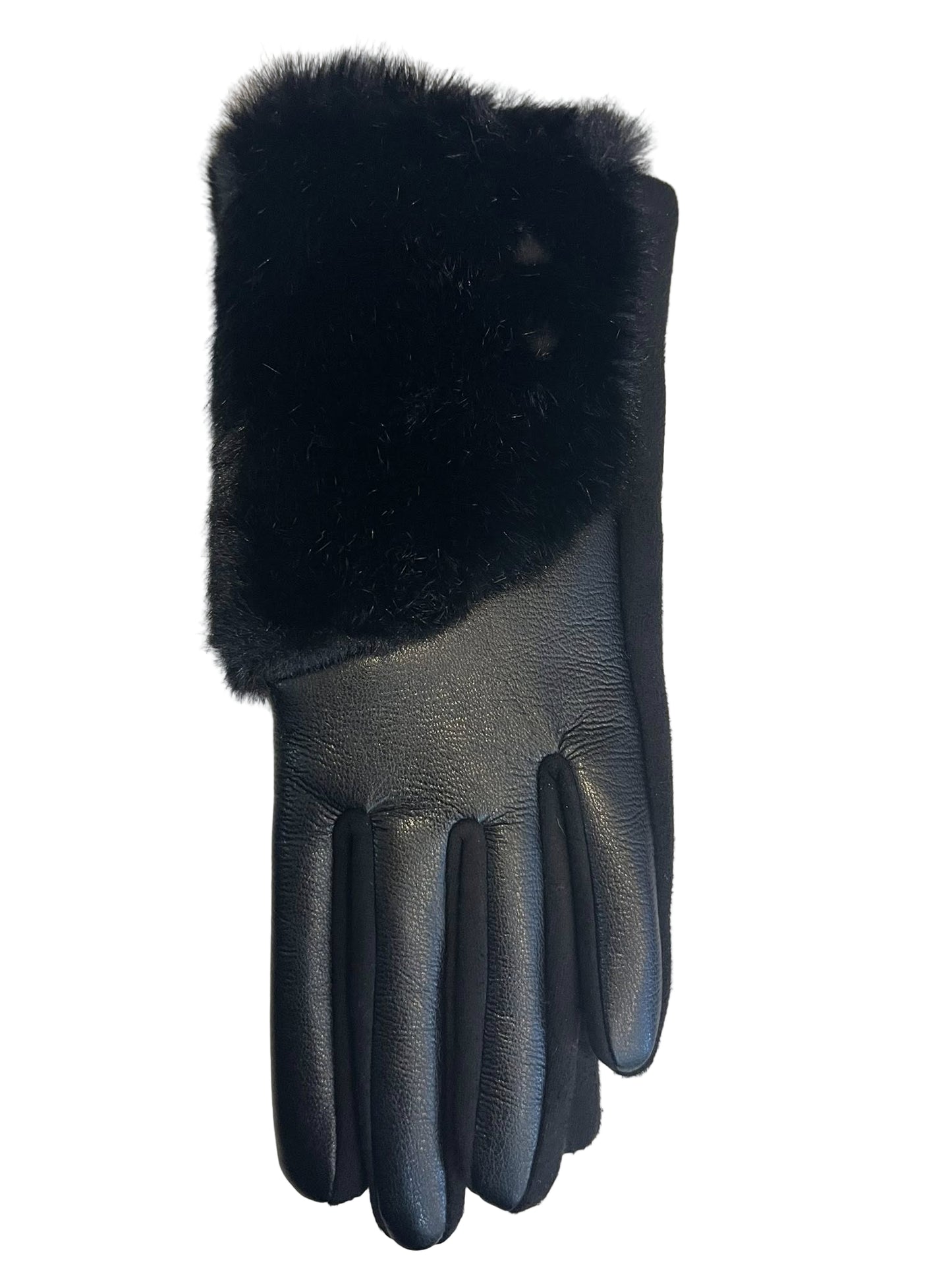Faux Fur Texting Gloves