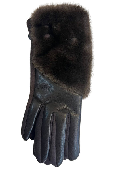 Faux Fur Texting Gloves