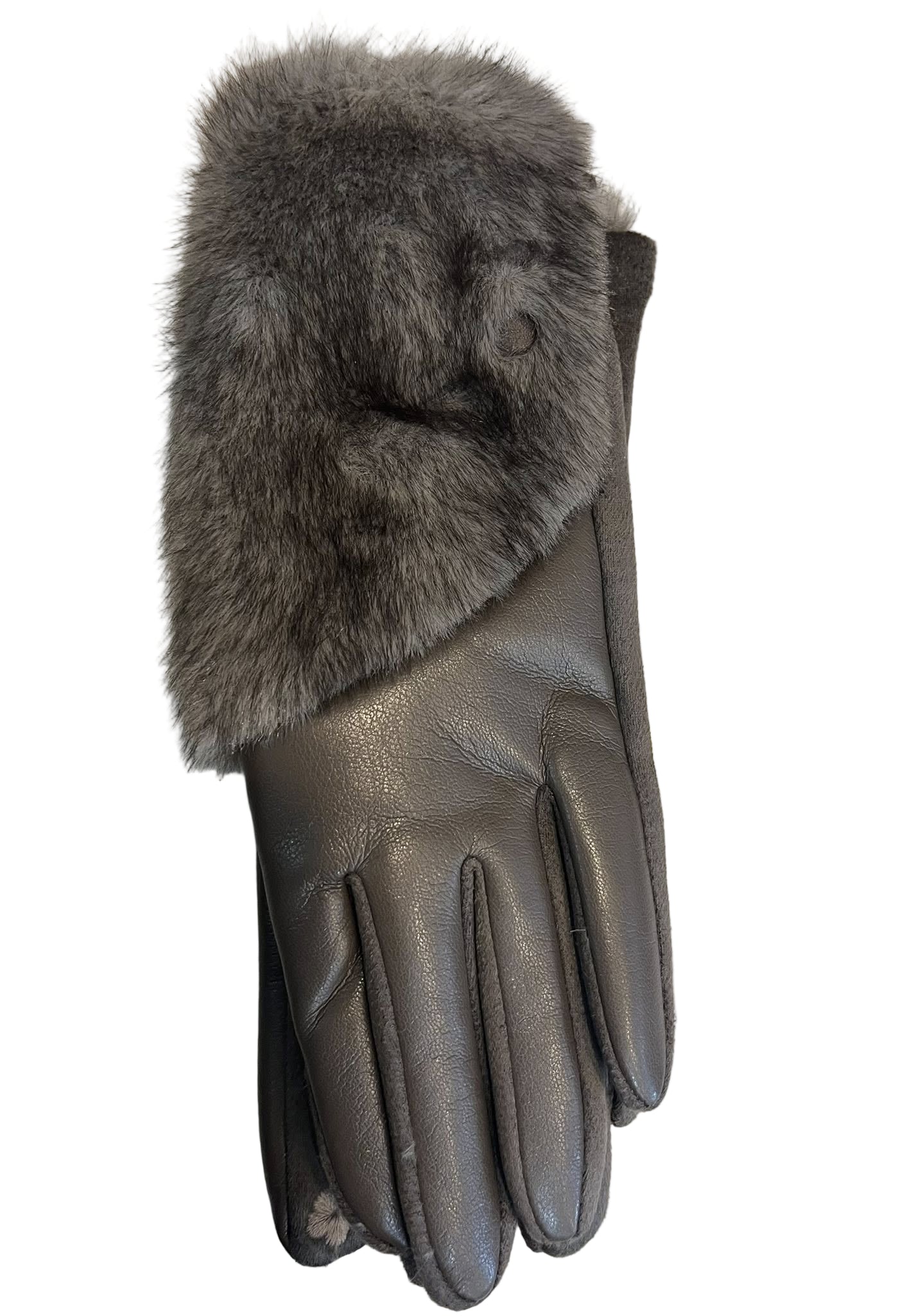 Faux Fur Texting Gloves