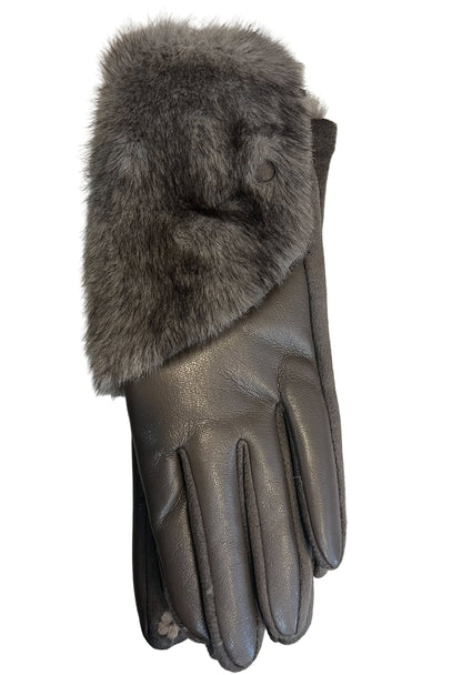 Faux Fur Texting Gloves