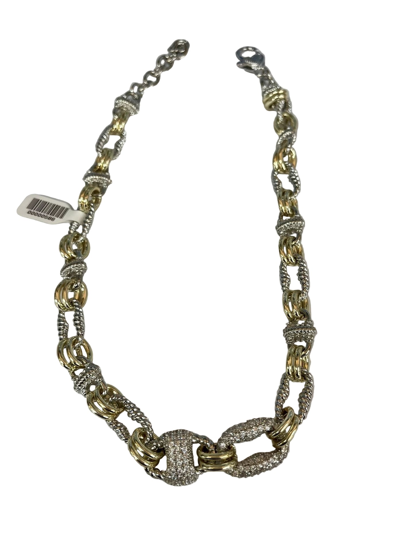 Gold Silver Chunky Link Necklace