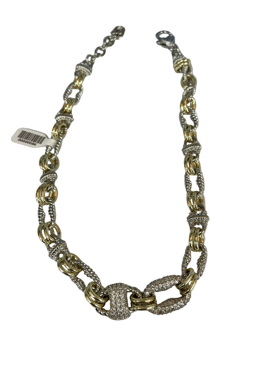 Gold Silver Chunky Link Necklace