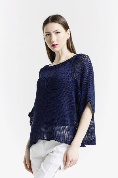 Doris Closed Knit Ballet Sleeve Closed Knit Sweater (BQ906CK) - 606River