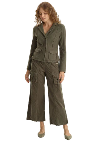 Dunne Twill Knit Stretch Blazer - 606River