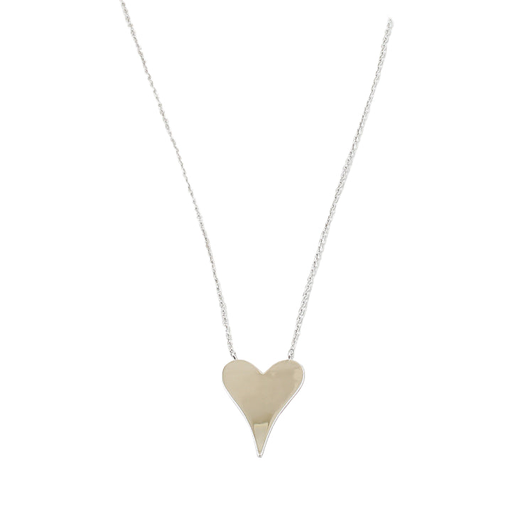 Sterling Silver Classic Heart Necklace
