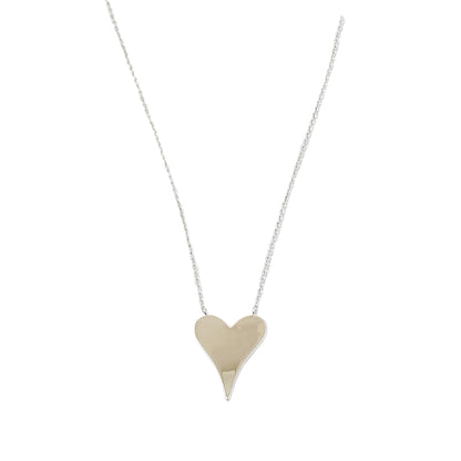 Sterling Silver Classic Heart Necklace