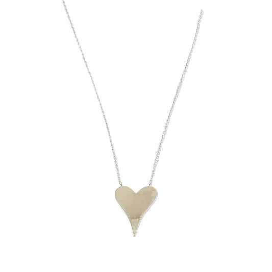 Sterling Silver Classic Heart Necklace