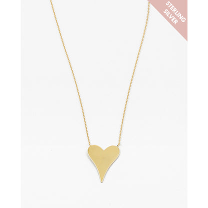 Sterling Silver Classic Heart Necklace